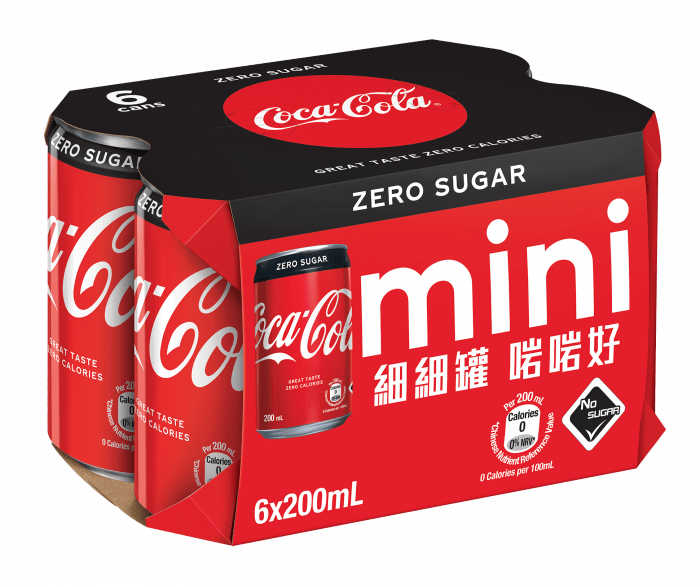 可口可樂 零系汽水迷你罐 6x200ML
