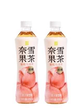 奈雪的茶-低糖 蜜桃烏龍茶450ml x2