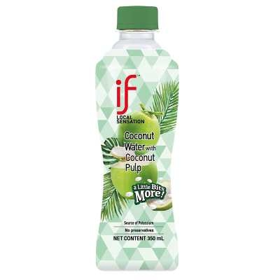 iF - 100%椰青水 (含椰子肉) 350ml 