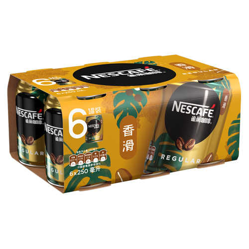雀巢香滑咖啡250ML 6罐裝