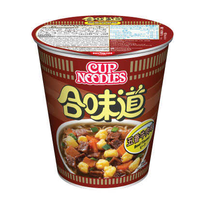 合味道五香牛肉味杯麵