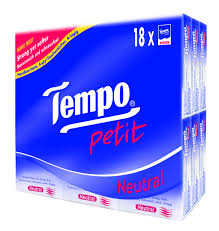 TEMPO迷你天然無味紙巾18包