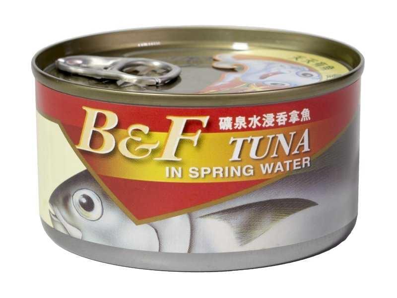 B&F礦泉水浸吞拿魚185克