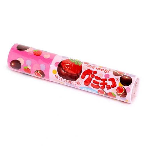 明治筒裝 草莓橡皮糖 50克